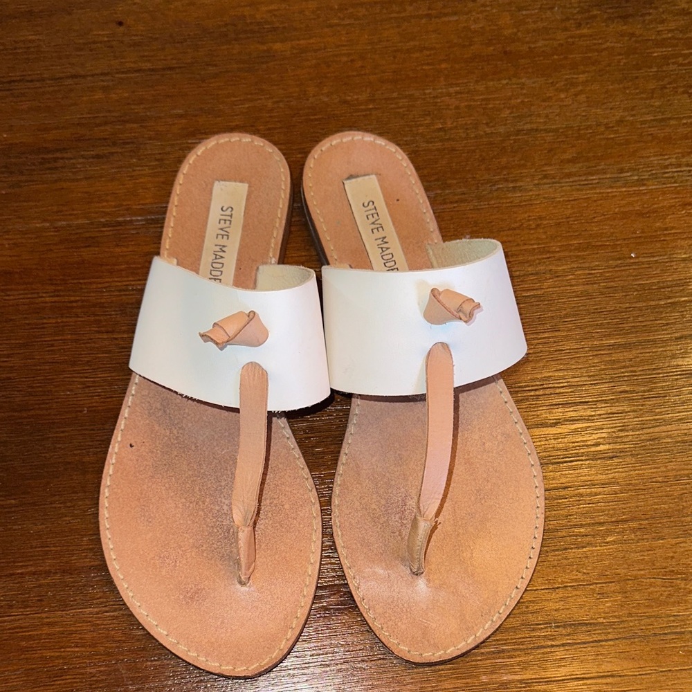 Steve Madden Cream and Tan Women's Sandals